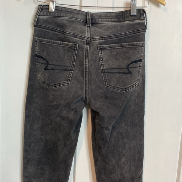 American Eagle Outfitters Women's Black Jeans - x long - super stretch x4 - US2 - Picture 4 of 5